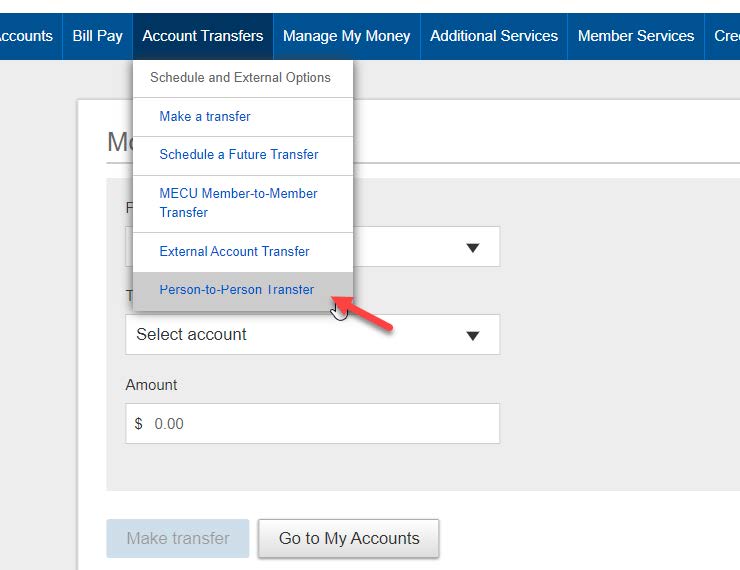 Person-to-Person Transfer