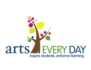 Arts Every Day logo.