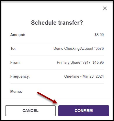 Schedule transfer